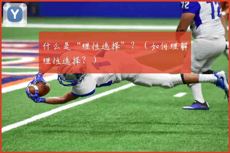 什么是“理性选择”？（如何理解理性选择？）